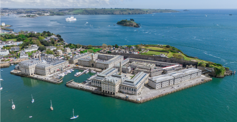 The Royal William Yard from above 